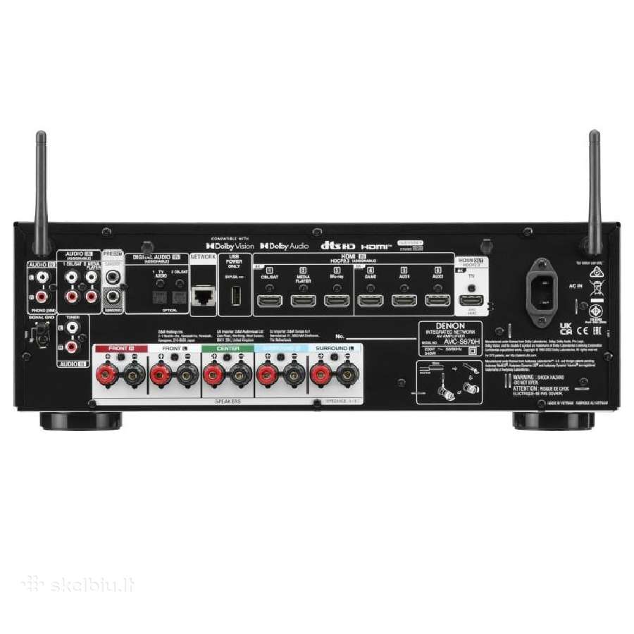 Denon Avc-s670h 5.2 8k naujas recyveris - nuotraukos Nr. 2