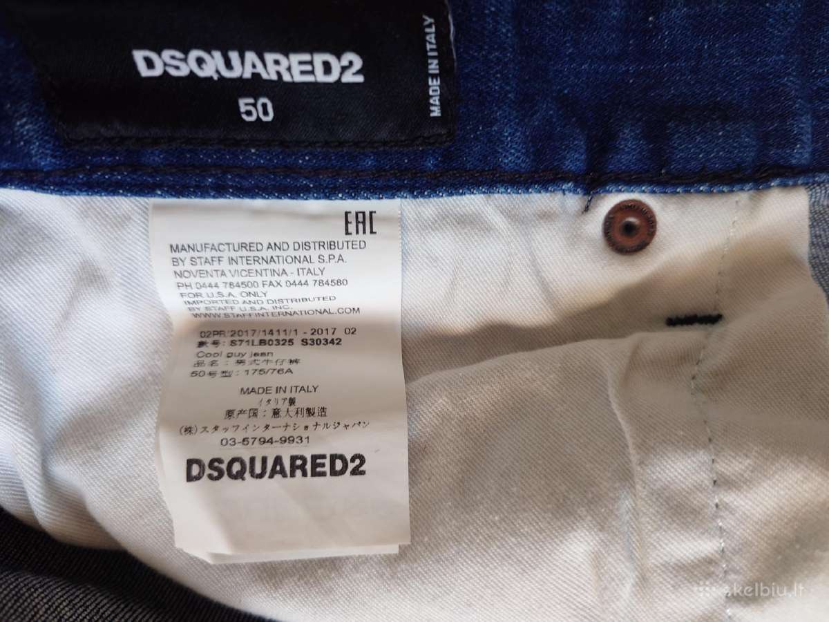 Vyriški džinsai Dsquared2. - nuotraukos Nr. 6