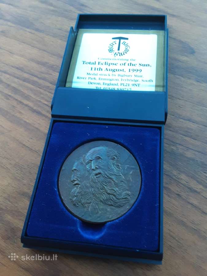 Gražus bronzinis stalo medalis - nuotraukos Nr. 2