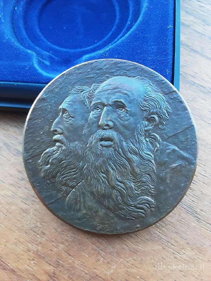 Gražus bronzinis stalo medalis