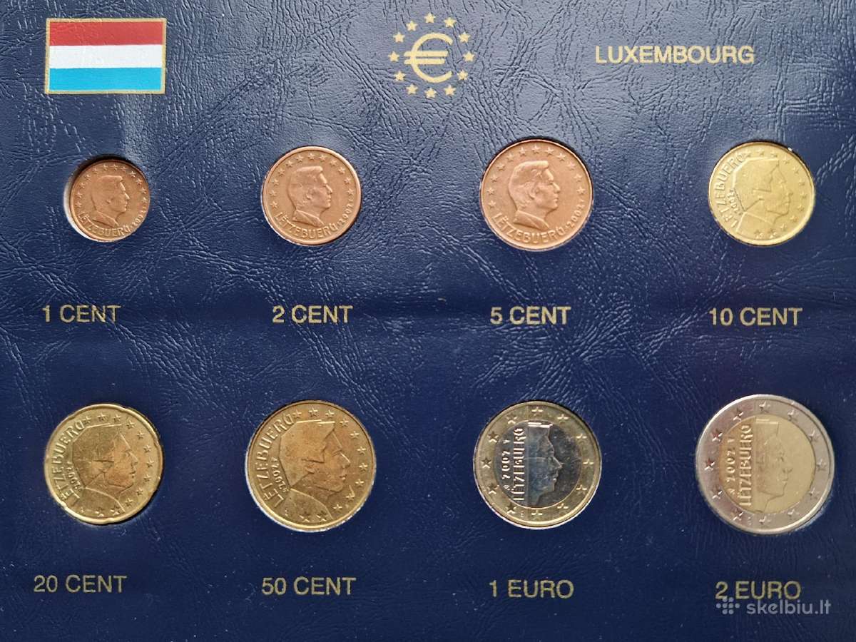 Liuksemburgo euro monetų rinkinys