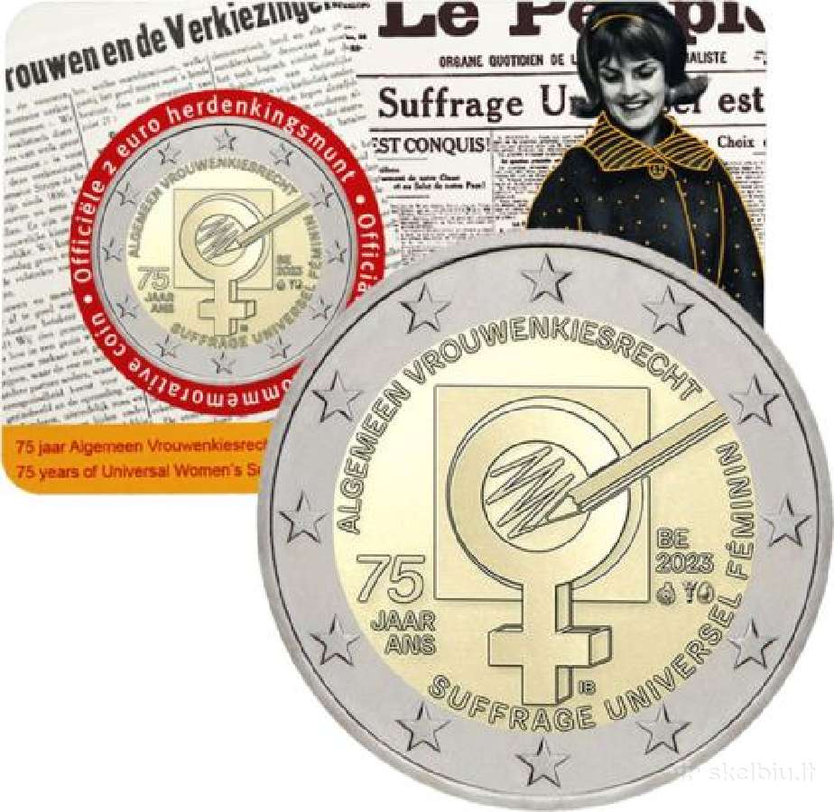 2023m. proginės 2 eurų monetos Unc - nuotraukos Nr. 8