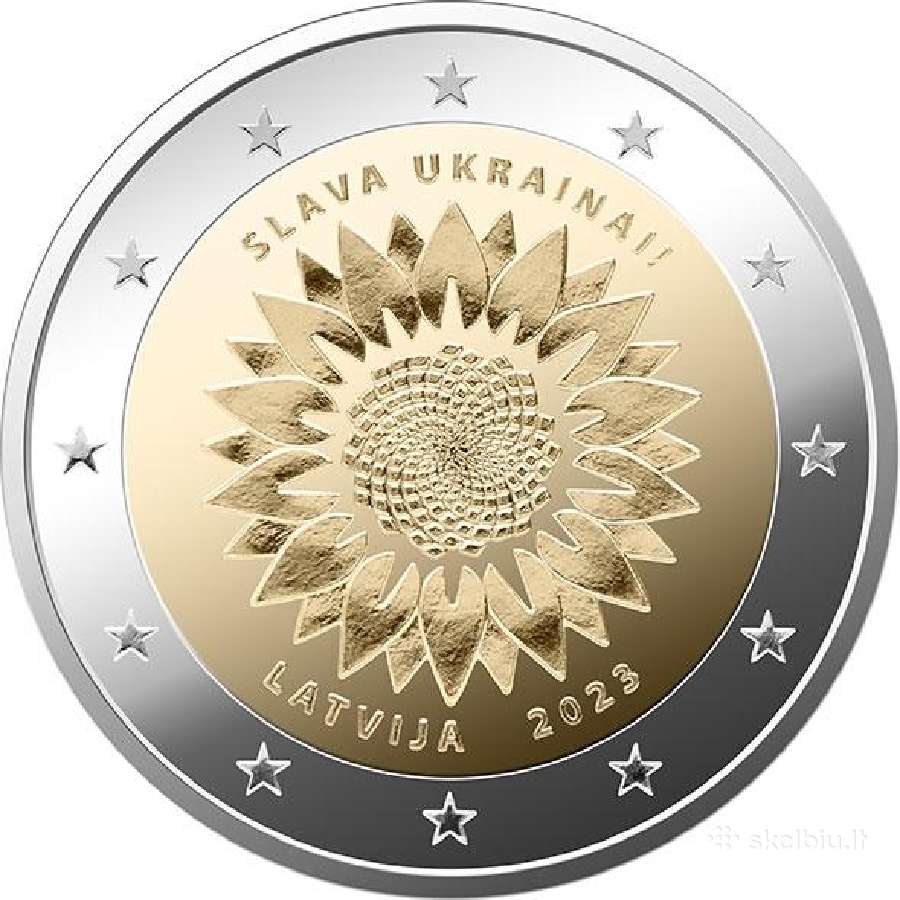 2023m. proginės 2 eurų monetos Unc - nuotraukos Nr. 13