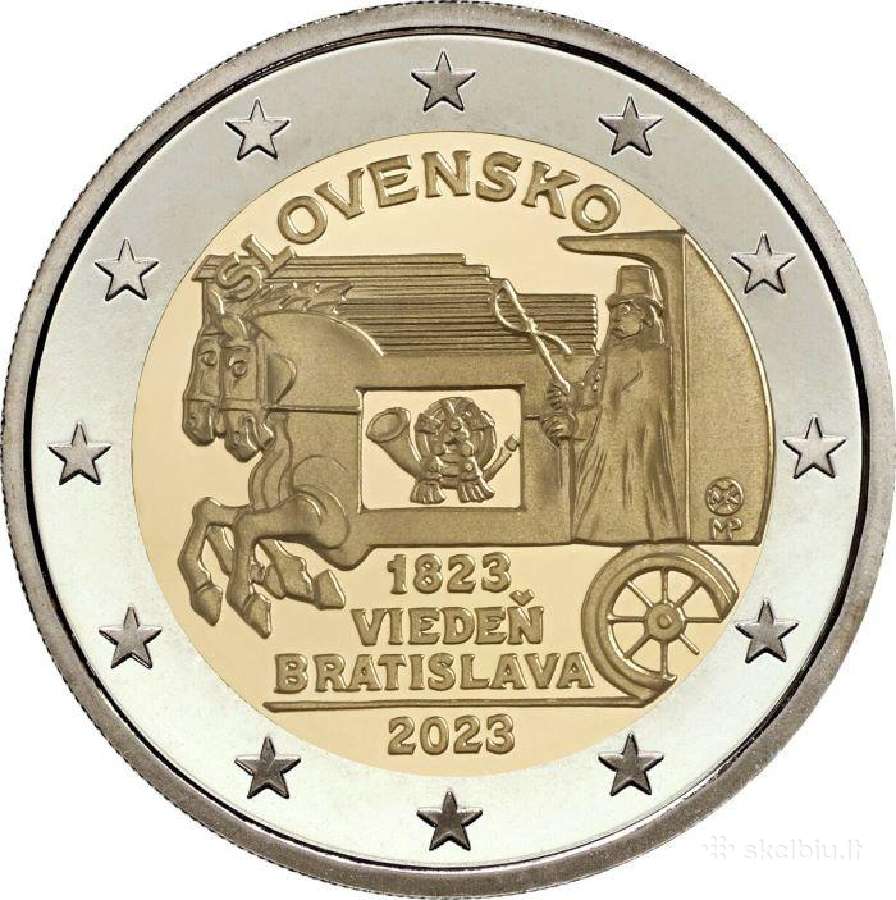 2023m. proginės 2 eurų monetos Unc - nuotraukos Nr. 22