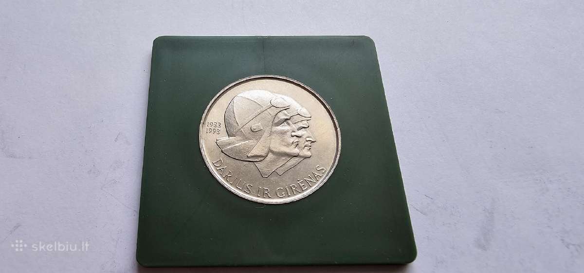1993 10 litu Darius ir Girenas Unc - nuotraukos Nr. 3