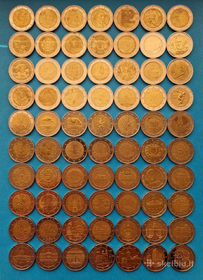 Dauguma proginių monetų 2.05 - 2.35€.