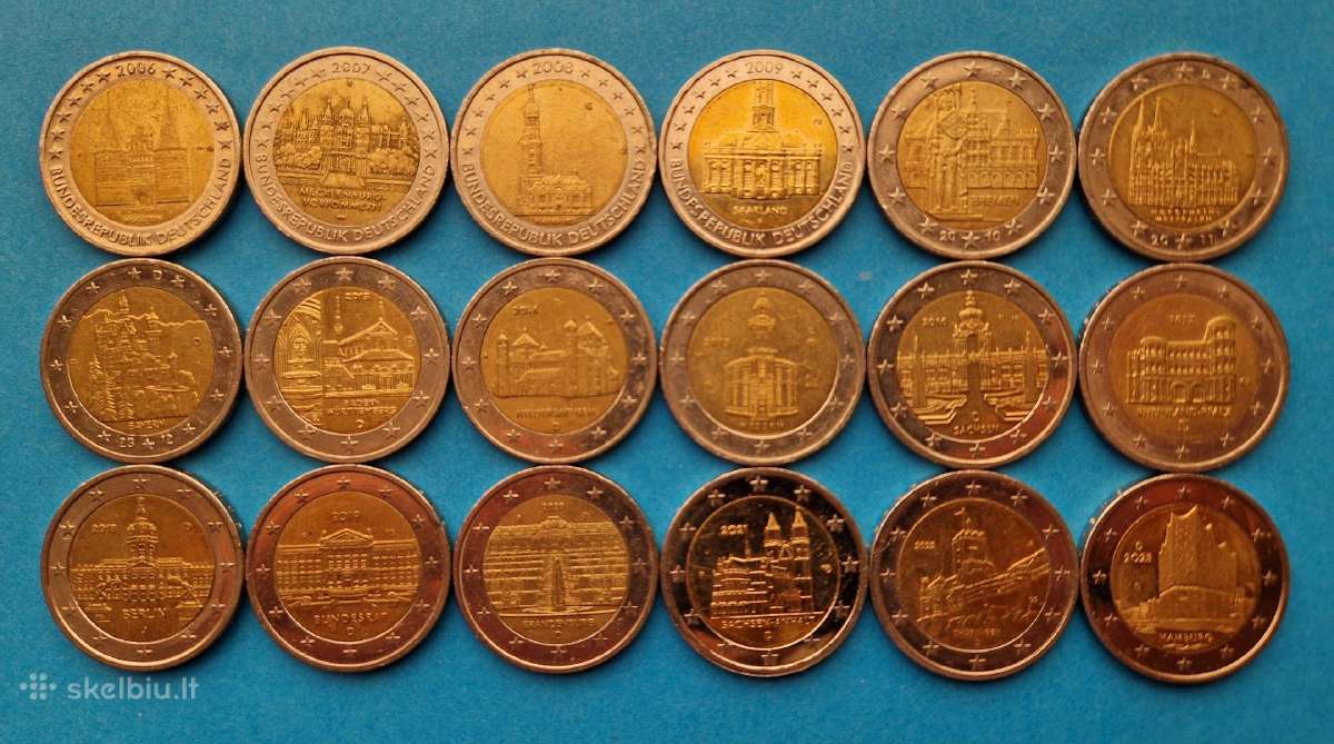 Dauguma proginių monetų 2.05 - 2.35€. - nuotraukos Nr. 2