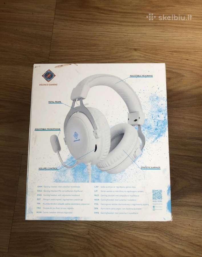 Ausinės Deltaco 20hz - 20khz, LED, Aliuminio rėmas - nuotraukos Nr. 13