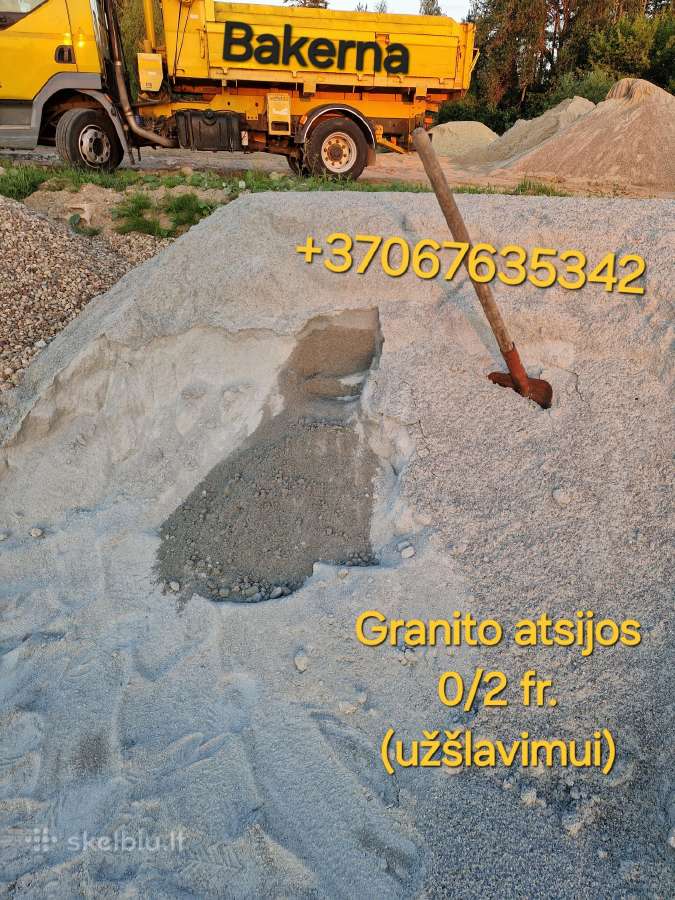 Zvyras, juodzemis, atsijos, betonas - nuotraukos Nr. 10