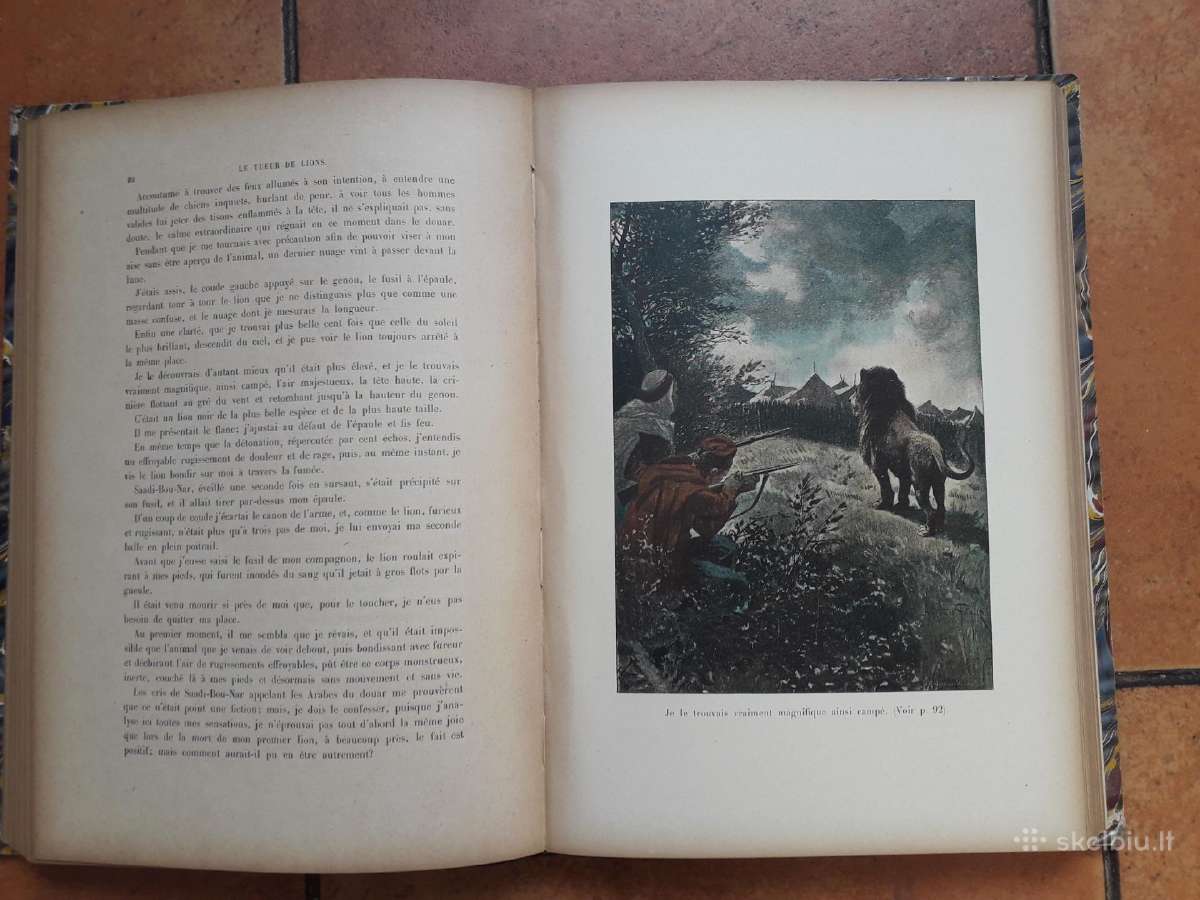 Jules Gerard "Le tuerur de lions" Paris 1912 metai - nuotraukos Nr. 16