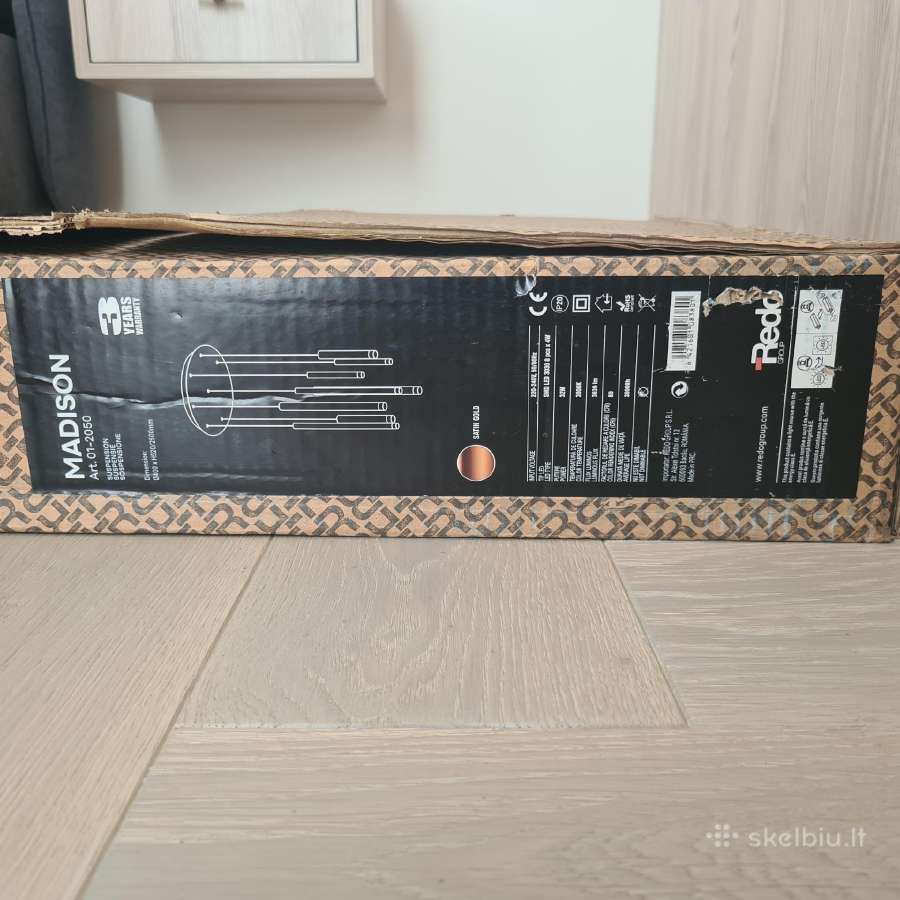 32w LED Pakabinamas Šviestuvas Madison Gold 01-205 - nuotraukos Nr. 3