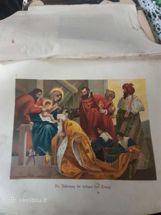 Sena biblija vokiečių kalba. - nuotraukos Nr. 2