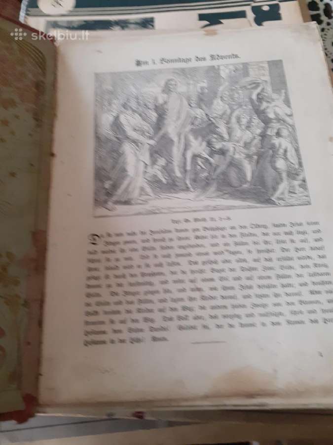 Sena biblija vokiečių kalba. - nuotraukos Nr. 4