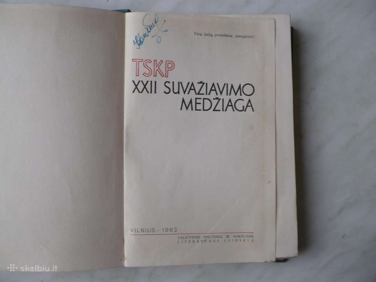 Tskp Xxii suvažiavimo medžiaga - nuotraukos Nr. 2