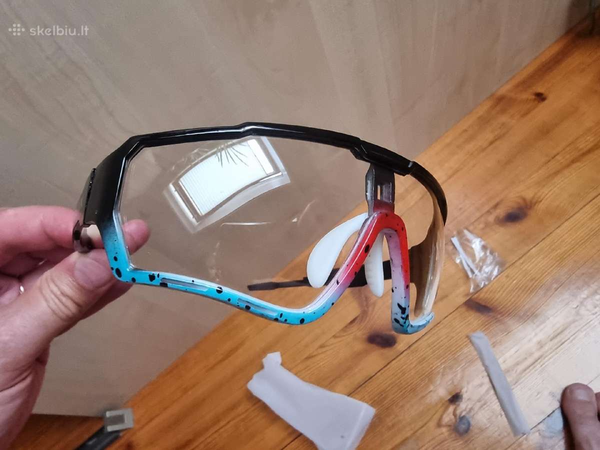 Fotochrominiai dviratininko, bėgiko akiniai, nauji
