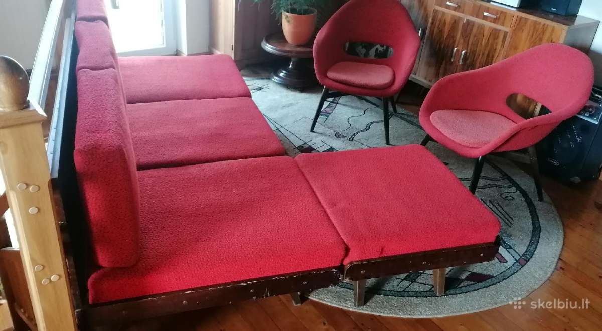 Vintažiniai Mid Century baldai Tatra Pravenec