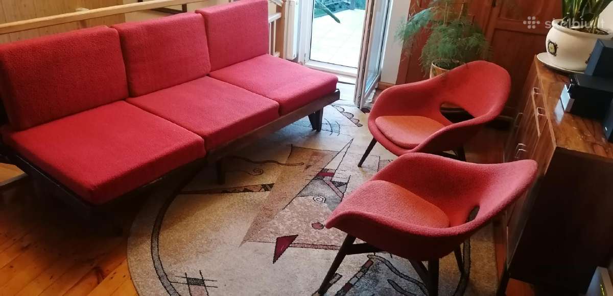 Vintažiniai Mid Century baldai Tatra Pravenec - nuotraukos Nr. 3