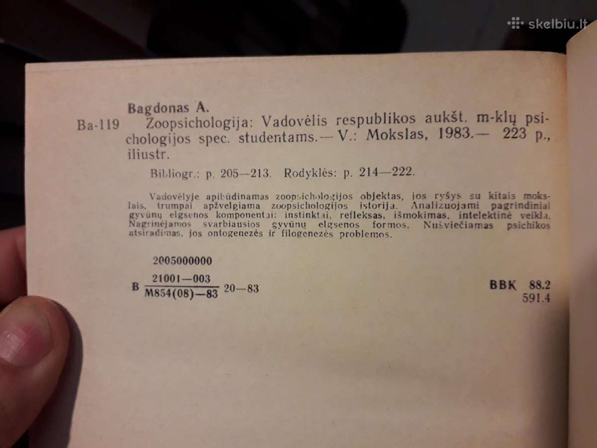 A. Bagdonas "Zoo psichologija" 1983 metai - nuotraukos Nr. 8