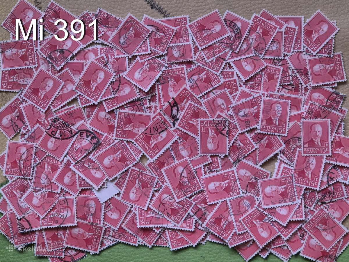 Lietuviški pašto ženklai (po 300 vnt) - nuotraukos Nr. 2