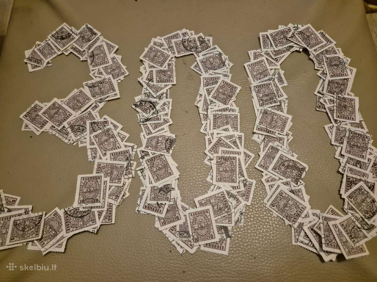 Lietuviški pašto ženklai (po 300 vnt) - nuotraukos Nr. 4