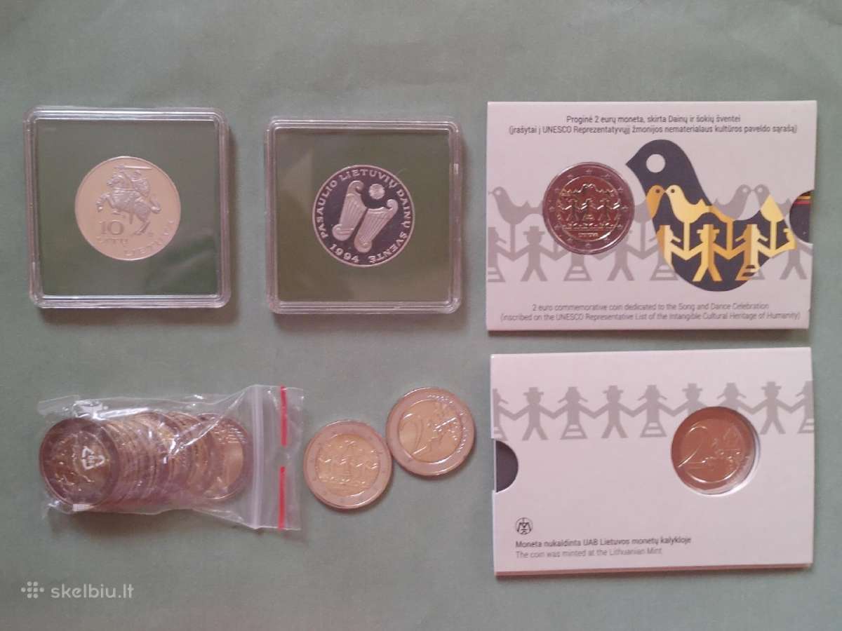 Dainų šventė - visos Lietuviškos monetos - nuotraukos Nr. 2