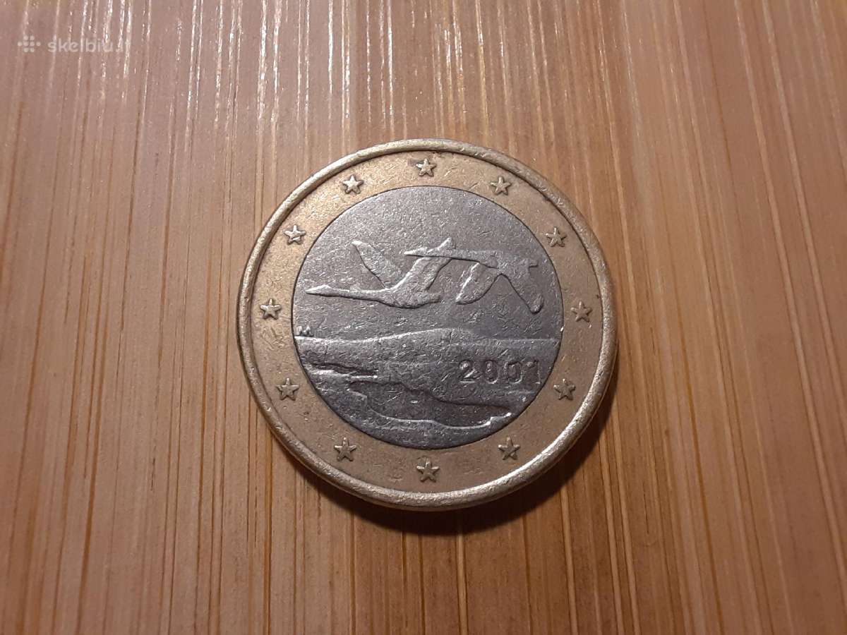 1 euras 2001 - Suomija - Brokas