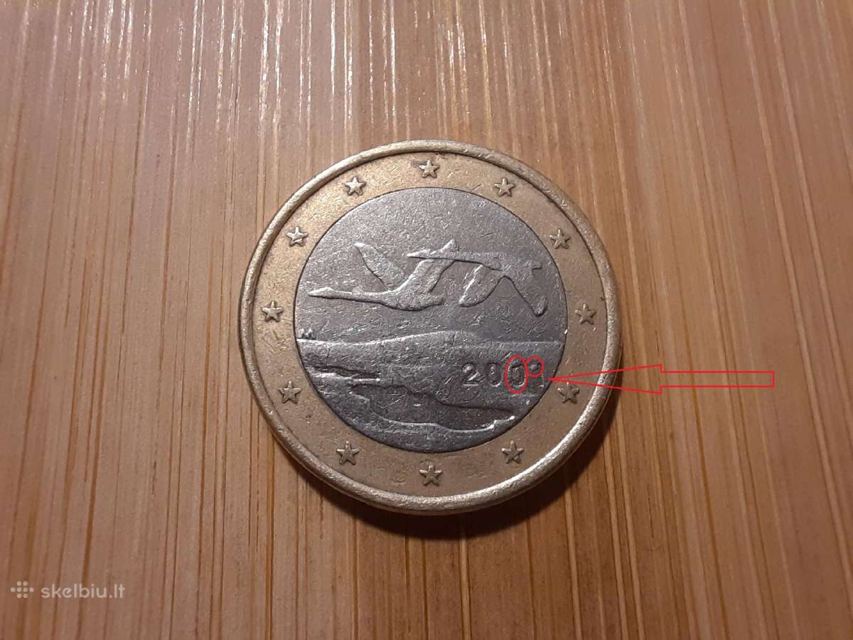 1 euras 2001 - Suomija - Brokas - nuotraukos Nr. 3