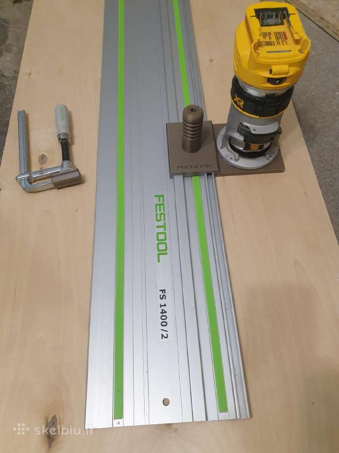 Frezos padas - Dewalt Festool Makita liniuotems - nuotraukos Nr. 2