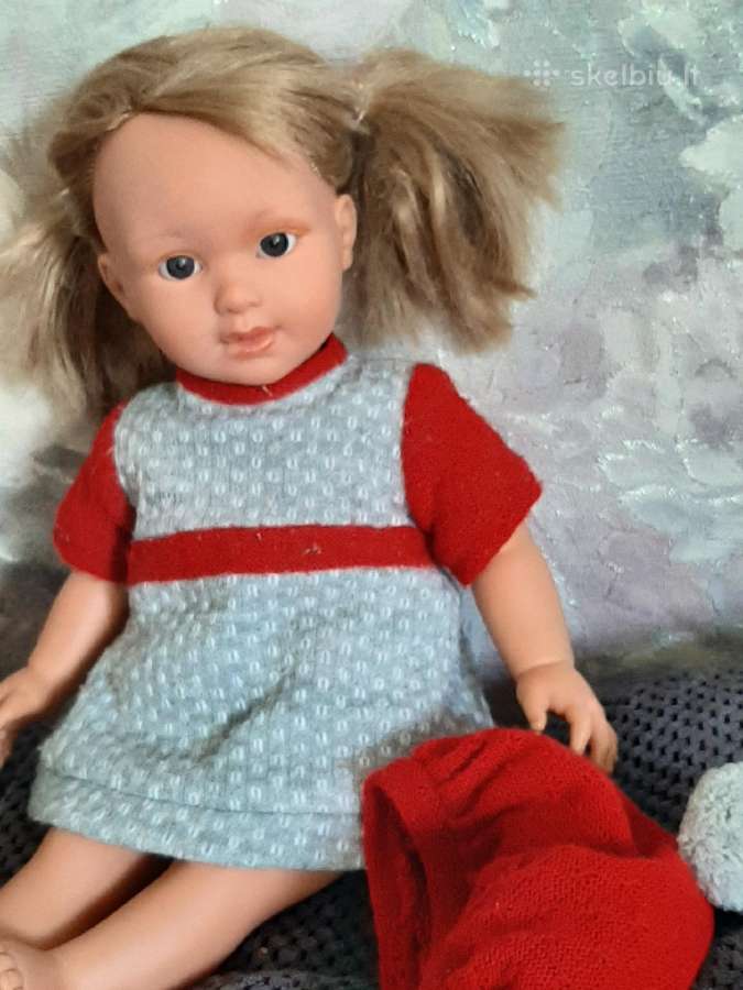 Didelė llorens lėlė žaista plaukai pakarpyti 42cm
