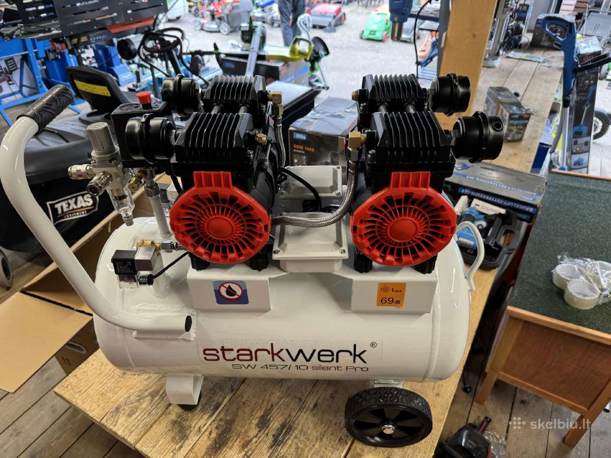 Kompresorius tylus Starkwerk Sw 457/10 Silent Pro - nuotraukos Nr. 2