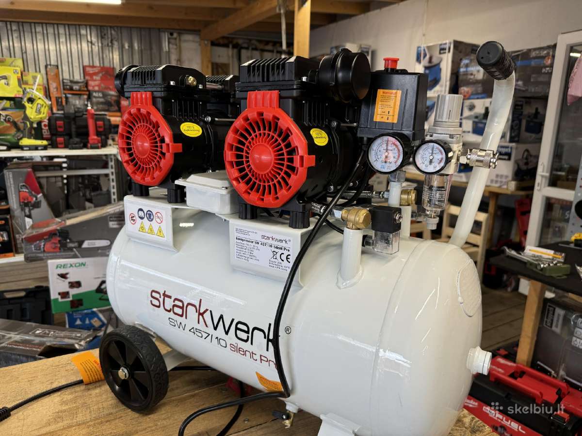 Kompresorius tylus Starkwerk Sw 457/10 Silent Pro - nuotraukos Nr. 3