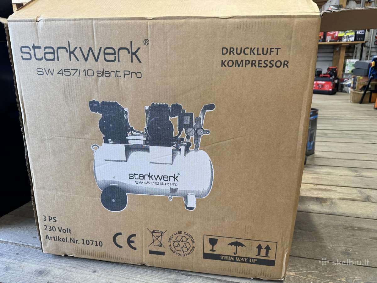 Kompresorius tylus Starkwerk Sw 457/10 Silent Pro - nuotraukos Nr. 6