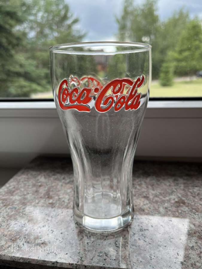 Coca cola vintažinė stiklinė