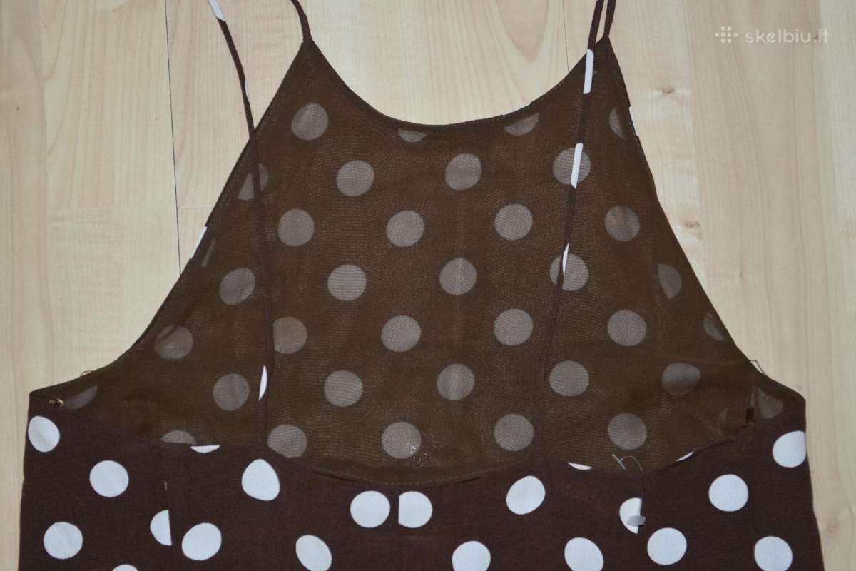 Nauja viskozės su petnešėlėmis suknelė moterims - nuotraukos Nr. 5