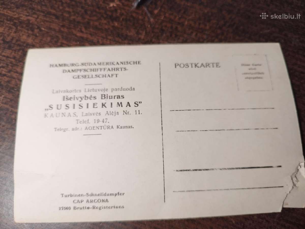Reklaminė tarpukario atvyrutė - nuotraukos Nr. 2