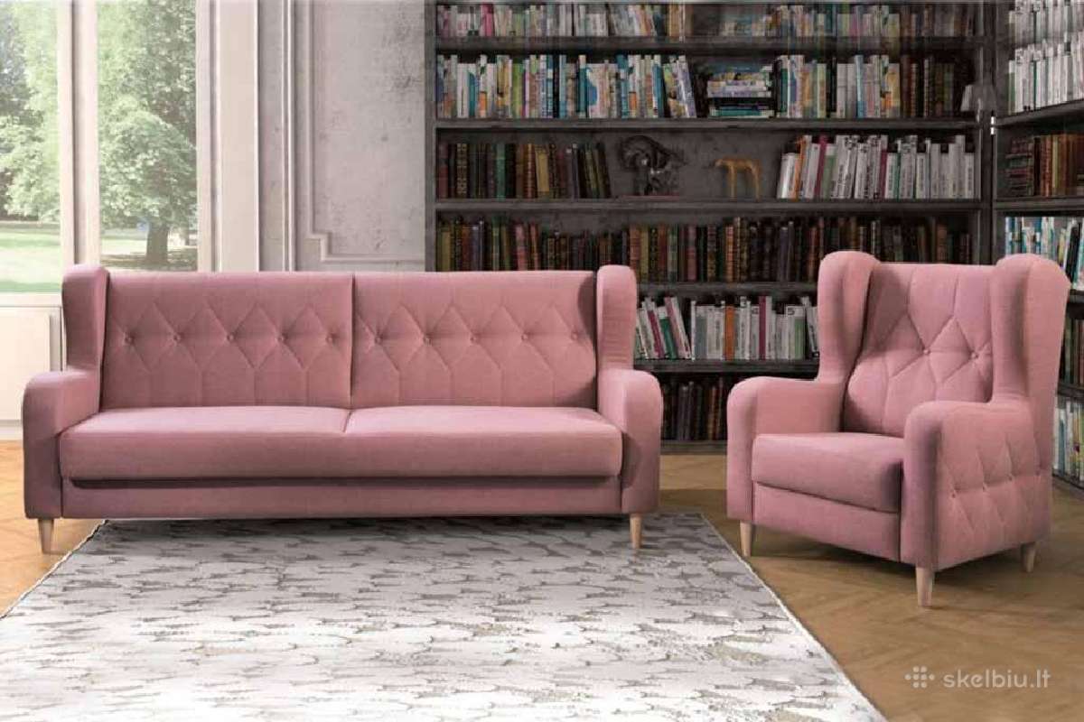 Visiškai nauja dvigulė sofa-lova - nuotraukos Nr. 3