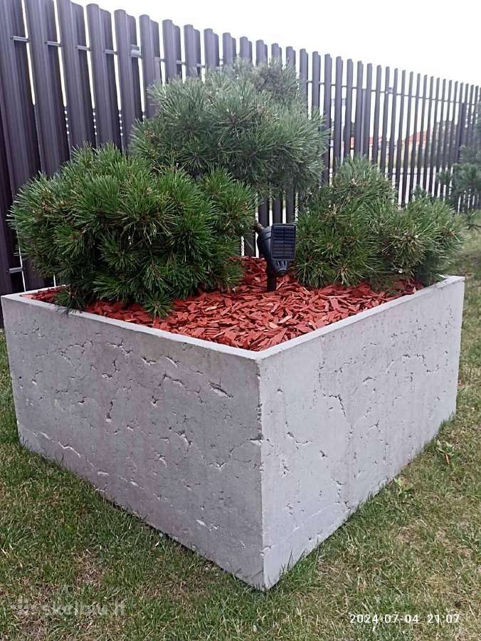 Betoniniai rankų darbo lauko ir vidaus vazonai. - nuotraukos Nr. 5