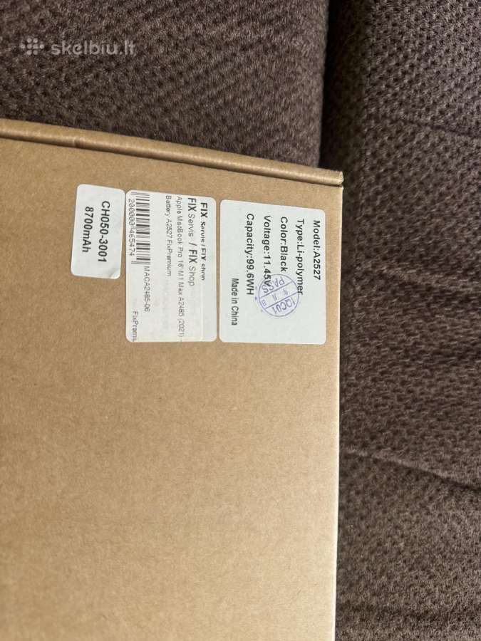 MacBook m1 max 16 a2485 a2527 baterija - nuotraukos Nr. 2