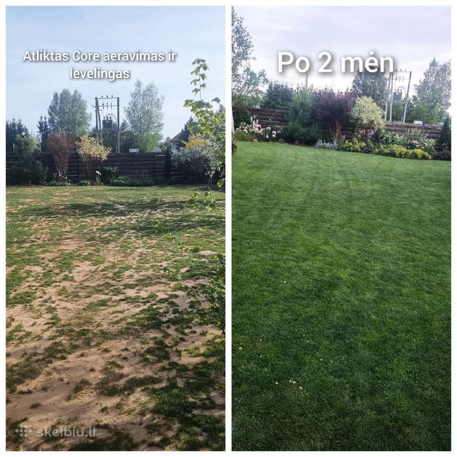Skarifikavimas,žolės pjovimas, vejos Aeravimas, - nuotraukos Nr. 24