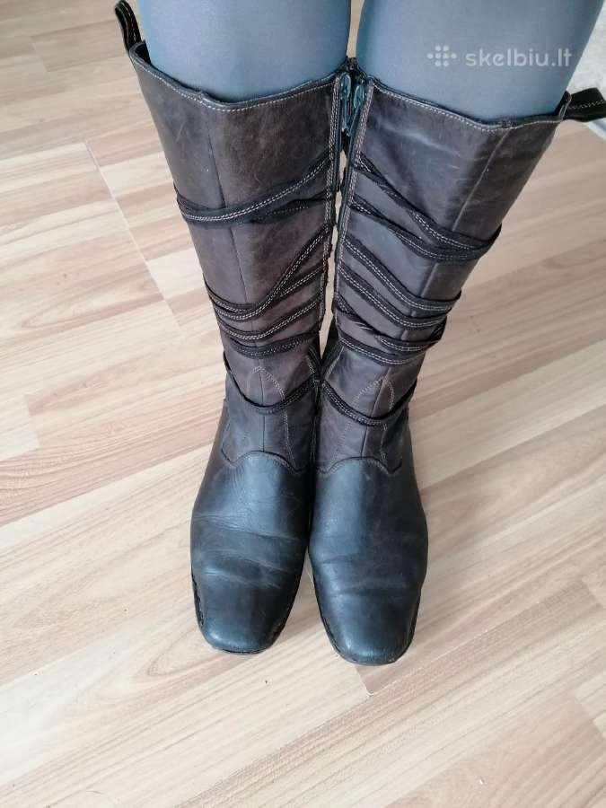 Žieminiai Clarks odiniai ilgaauliai batai - nuotraukos Nr. 2