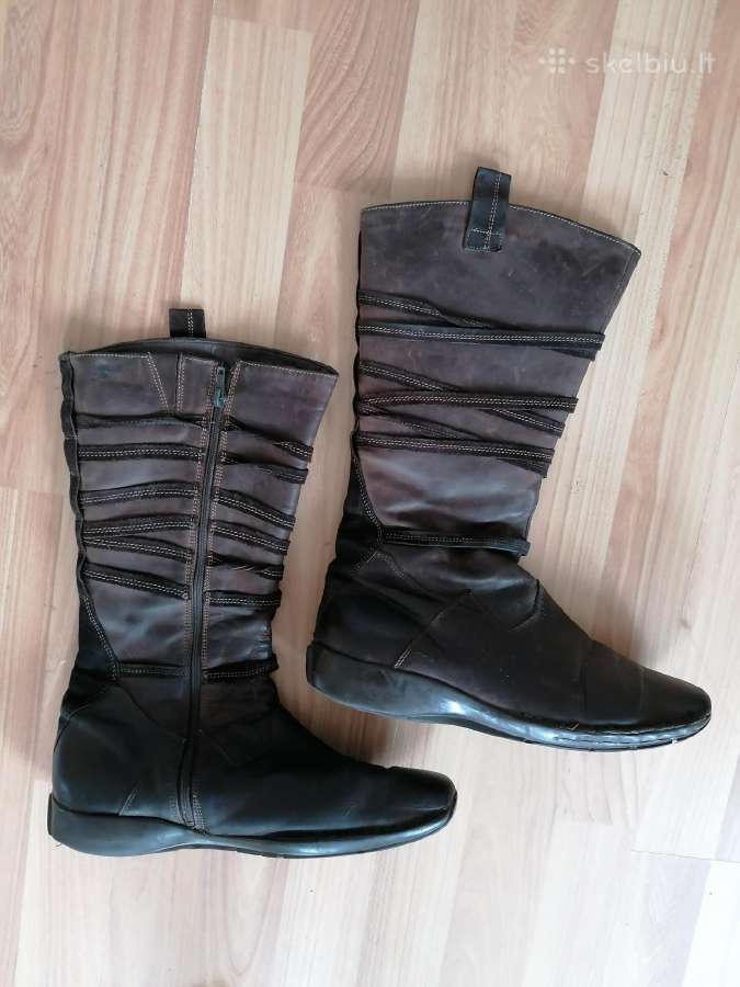 Žieminiai Clarks odiniai ilgaauliai batai - nuotraukos Nr. 7