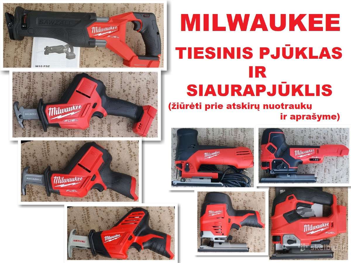 Milwaukee diskinis tiesinis ir siaurapjūklis