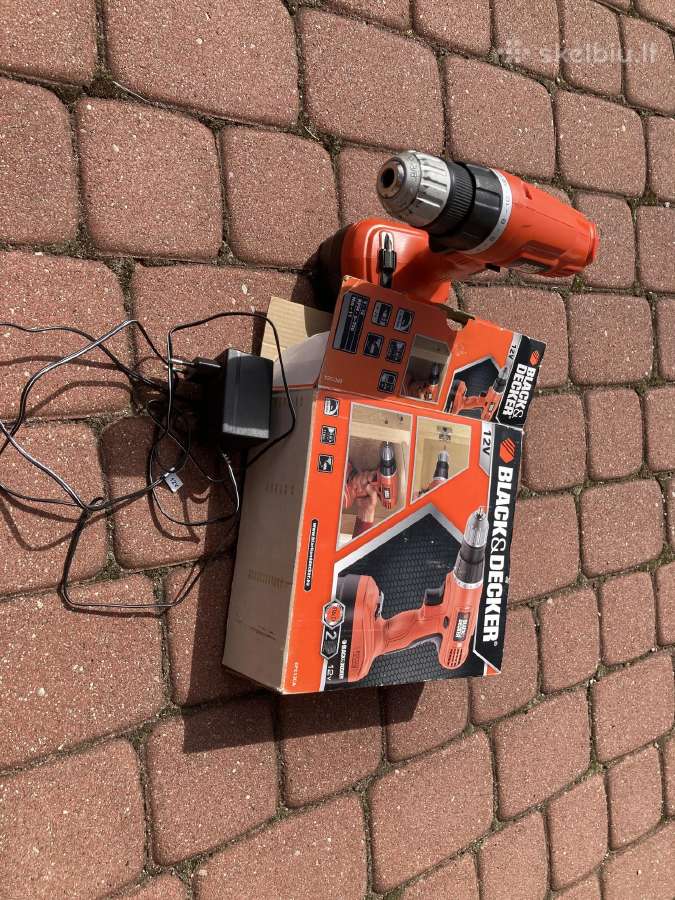 Black&decker suktuvas-gręžtuvas