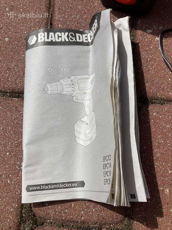 Black&decker suktuvas-gręžtuvas - nuotraukos Nr. 3