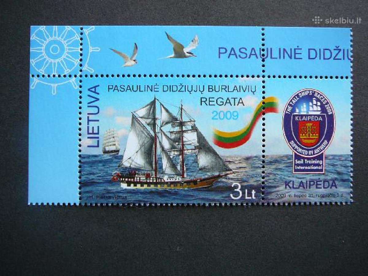 Lietuva 2009 Burlaiviai svarus lit1018s