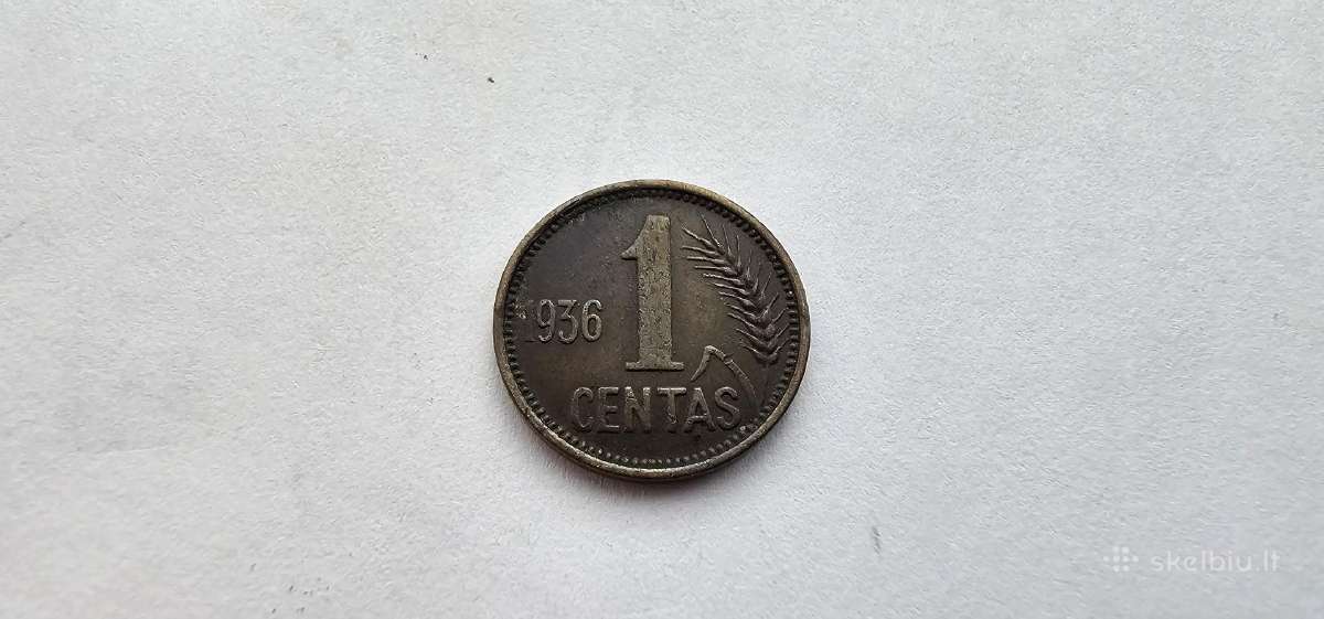 1936 1 centas