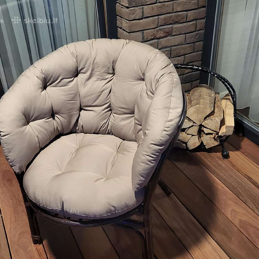 Lauko Baldai iš Natūralaus Ratano Bahama Brown - nuotraukos Nr. 15