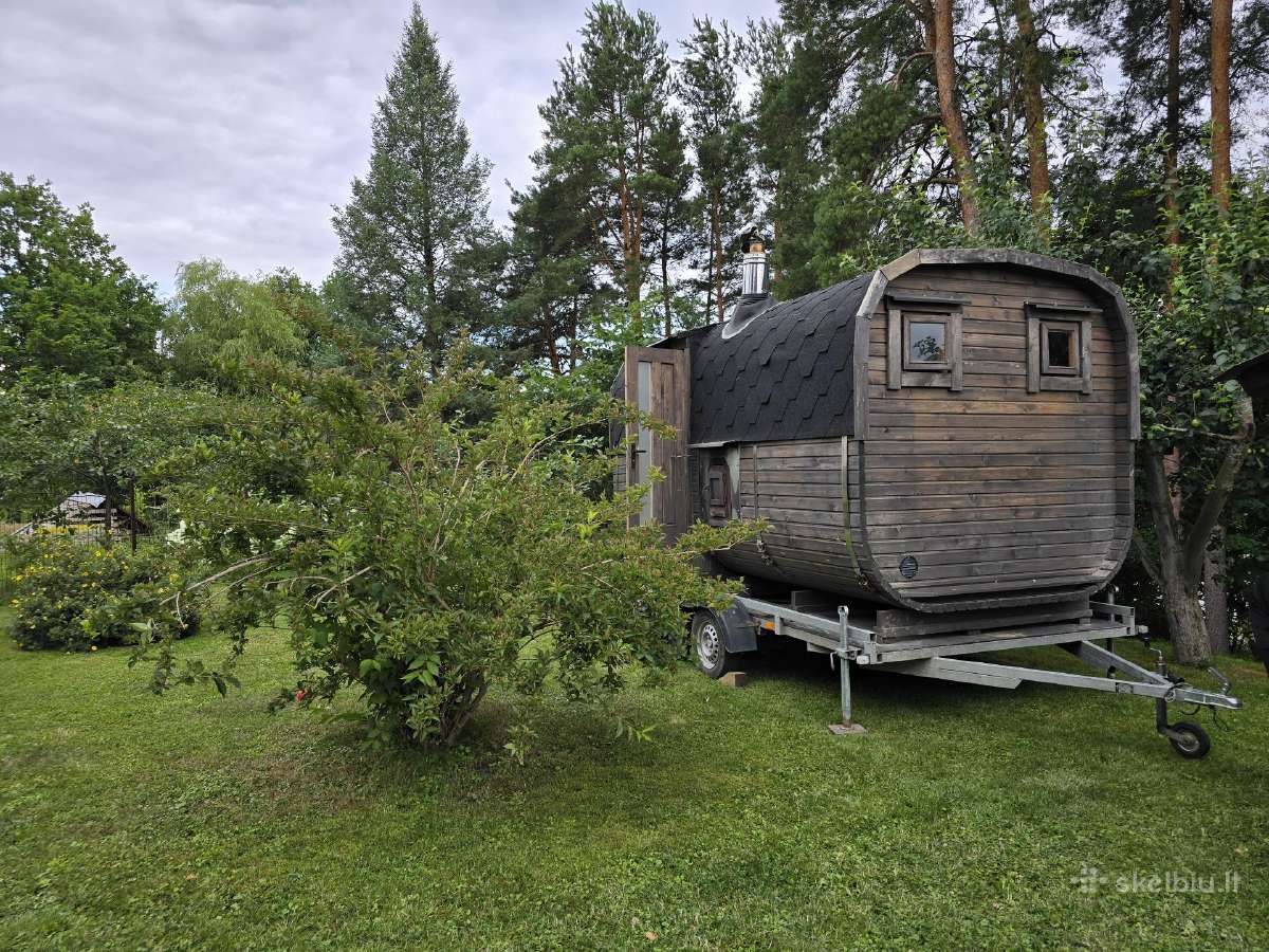 Pirtis mobili bačka ant ratų nuoma ir kubilo nuom - nuotraukos Nr. 2