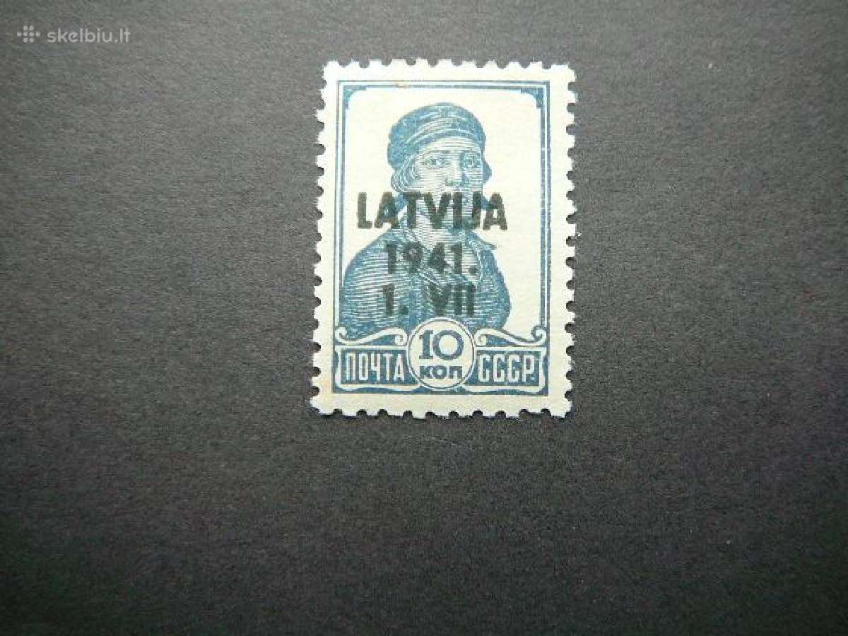 Latvija 1941 Vokietija 10kap. llt2sl