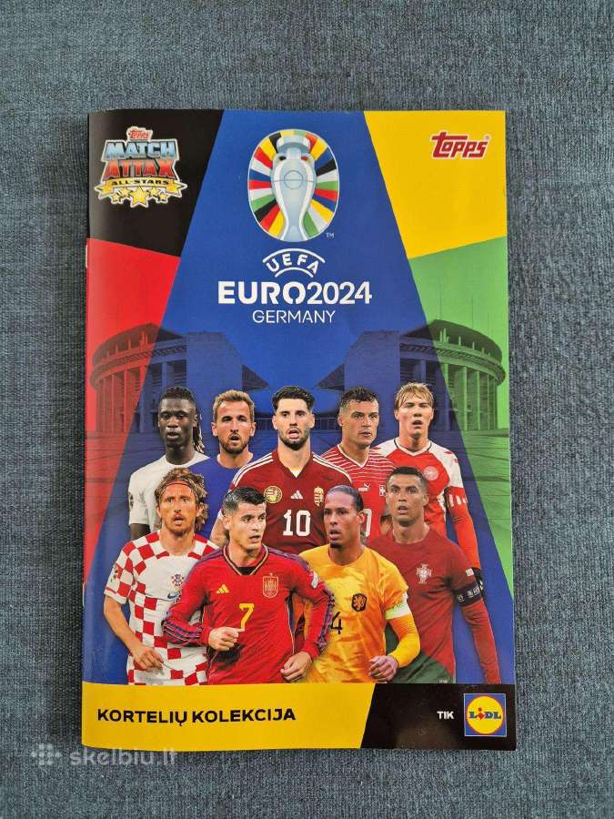 Lidl Uefa Euro 2024 futbolininkų pilna kolekcija